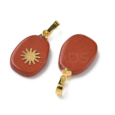 Natural Mixed Stone Pendants G-K385-20G-1