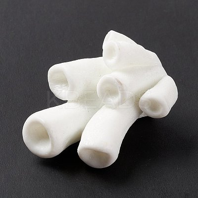 Resin Imitation Coral Ornaments DJEW-G026-09A-1