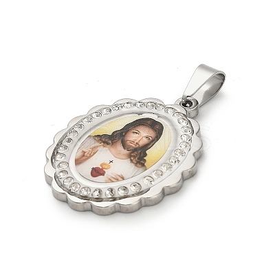 304 Stainless Steel Pendants STAS-Q343-06A-P-1