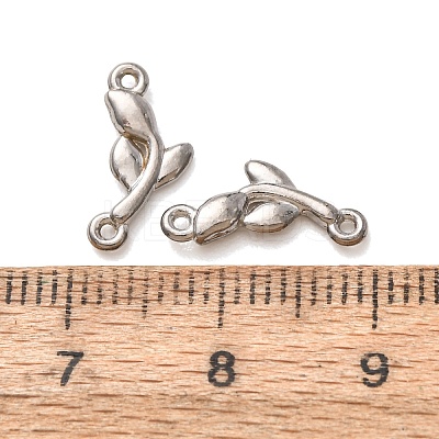 304 Stainless Steel Connector Charms STAS-N124-52P-1