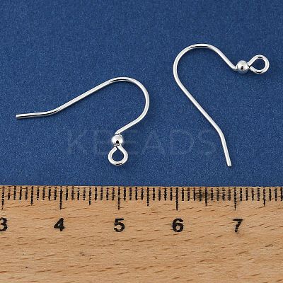 Brass Earring Hooks KK-H258-06F-S-1