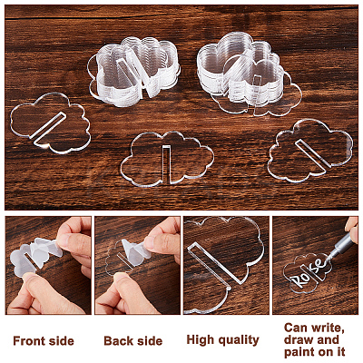 Cloud Acrylic Wine Glass Charms Tag AJEW-WH0248-383A-1