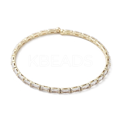 Real 18K Gold Plated Brass Cuff Bangles BJEW-D039-36G-03-1