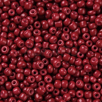 Baking Paint Glass Seed Beads SEED-S002-K14-1
