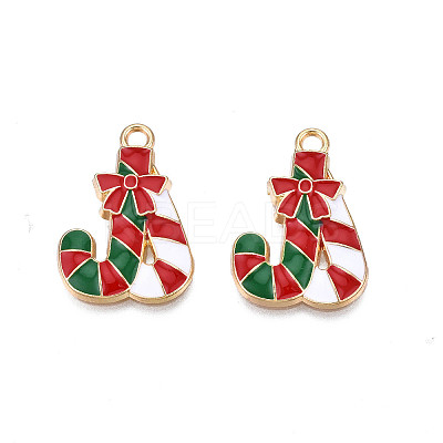 Rack Plating Alloy Enamel Charms X-ENAM-N055-163-1