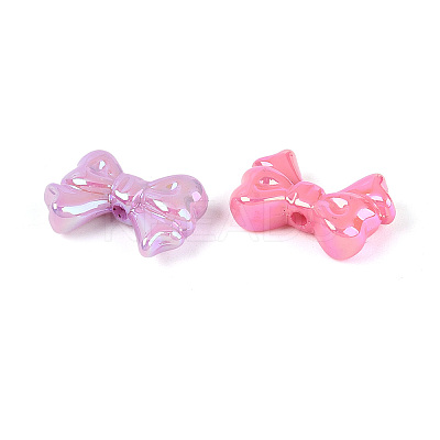 Luminous UV Plating Opaque Acrylic Beads OACR-N154-05-1