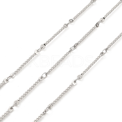 Tarnish Resistant 304 Stainless Steel Twist Link Chains CHS-G025-16P-1
