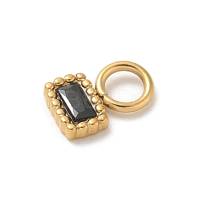 Ion Plating(IP) 304 Stainless Steel with Rhinestone Charms STAS-G351-11G-1