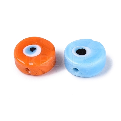 Handmade Evil Eye Lampwork Beads LAMP-N040-01-1