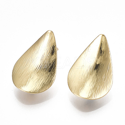 Brass Stud Earring Findings X-KK-S348-353-1