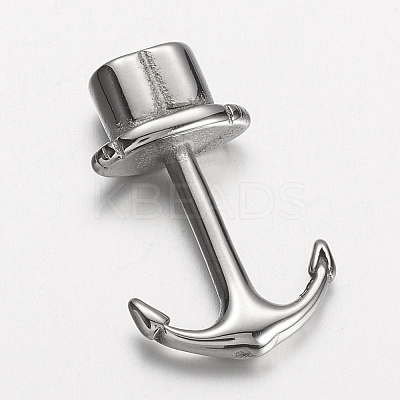 Non-Tarnish 304 Stainless Steel Anchor Hook Clasps LS-STAS-D166-98P-1