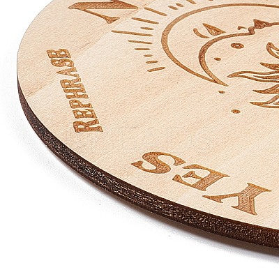 Wooden Carved Cup Mats AJEW-P103-01M-1