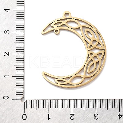 304 Stainless Steel Pendants STAS-U030-07G-1