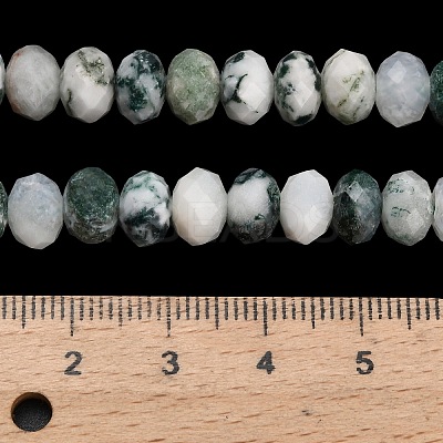 Natural Tree Agate Beads Strands G-Z111-A46-1