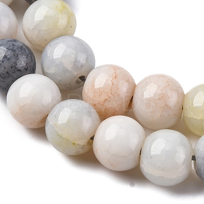 Ombre Effect Dyed Glass Beads Strands X-GLAA-T031-01O-03-1