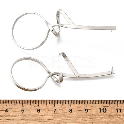 Tarnish Resistant 304 Stainless Steel Stud Earrings EJEW-L215-48P-1