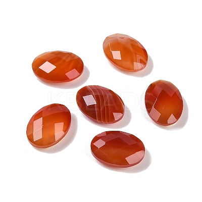 Natural Red Agate(Dyed & Heated) Cabochons G-O175-15C-01-1