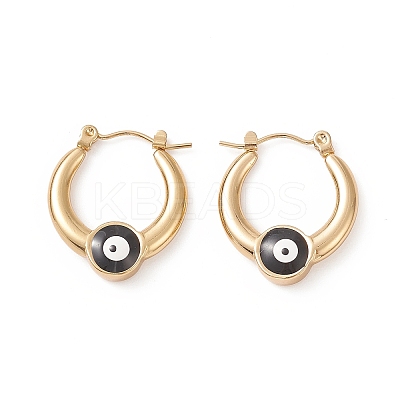 316 Stainless Steel Hoop Earrings LS-EJEW-I282-01C-01G-1