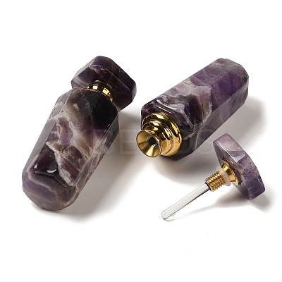 Natural Amethyst Dropper Perfume Bottles DJEW-H010-03G-01-1