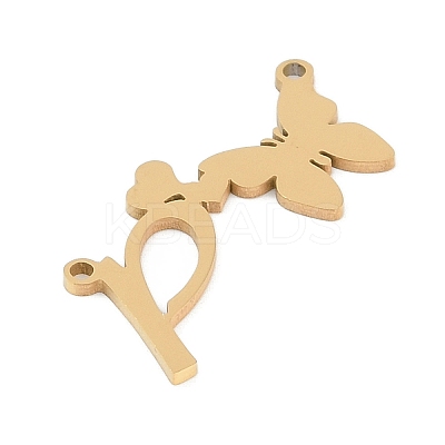 304 Stainless Steel Pendants STAS-L279-002G-P-1