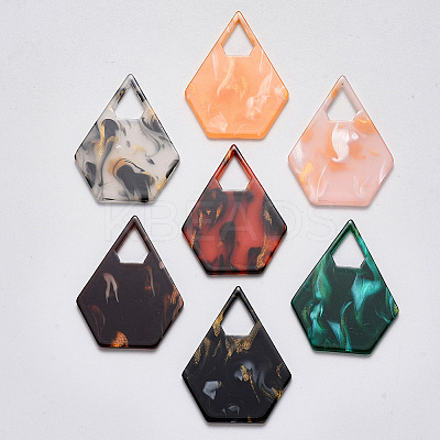 Cellulose Acetate(Resin) Pendants X-KY-S158-54-M-1