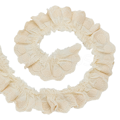 5M Cotton Embroidery Wrinkle Lace Trim OCOR-AR0002-06B-1