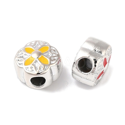 CCB Plastic Enamel European Beads CCB-G018-01-1