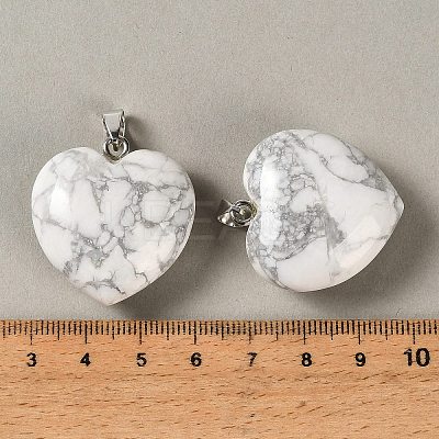 Natural Howlite Pendants GG-CBAA0EE-04P-19-1