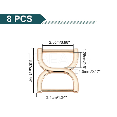 Zinc Alloy Bag Strap Adjuster Buckles FIND-WR0008-72-1