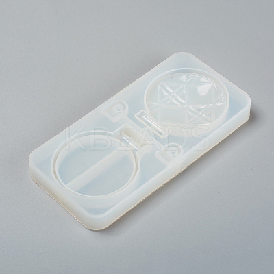Foldable Makeup Mirror Silicone Resin Molds DIY-WH0170-49B-1