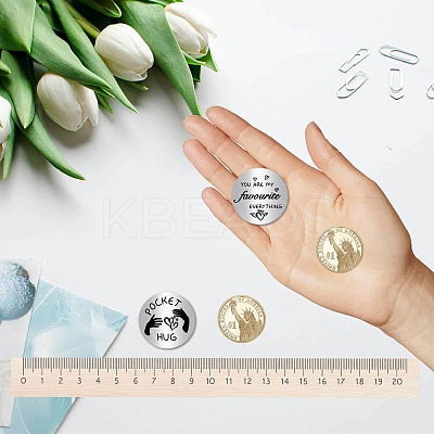 201 Stainless Steel Commemorative Coins AJEW-CN0002-05E-1