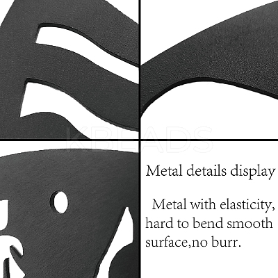 Iron Pendant Decorations HJEW-WH0013-002-1