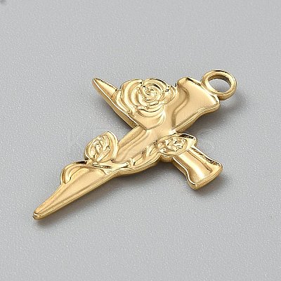 304 Stainless Steel Pendants STAS-WH0060-01-1