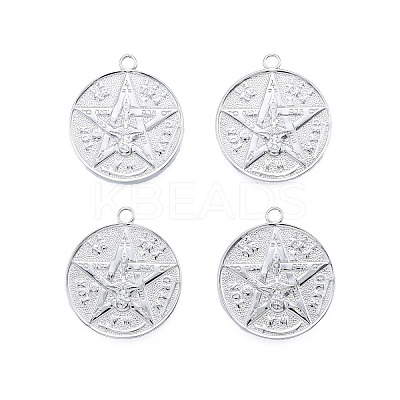 Non-Tarnish 201 Stainless Steel Pendants STAS-N098-238P-1