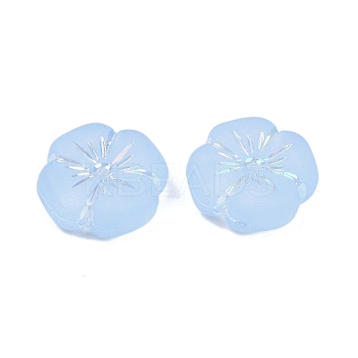 Frosted Transparent Acrylic Beads X1-OACR-P029-19B-01-1