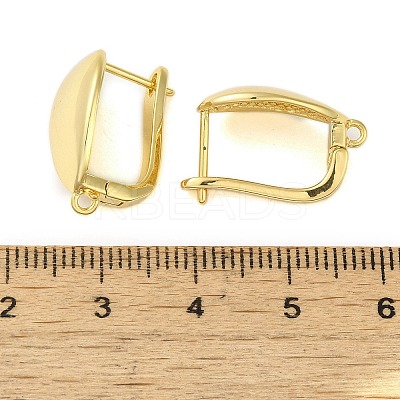 Brass Hoop Earrings Findings KK-B089-38G-1