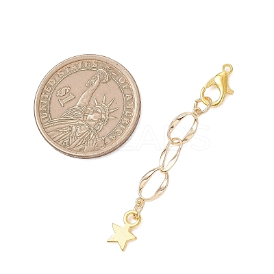4Pcs Brass Oval Link Extender FIND-JF00187-1