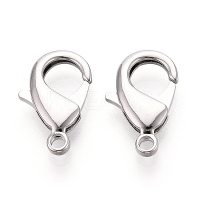 Brass Lobster Claw Clasps KK-YW0004-01E-P-1