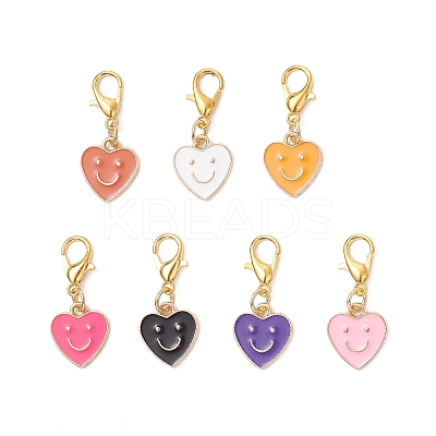 Alloy Enamel Pendant Decorations HJEW-JM03896-1