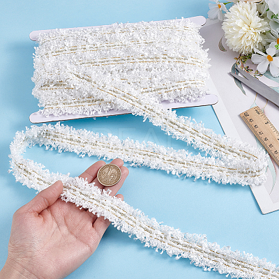 9 Yards Polyester Pleated Lace Trim OCOR-HY0001-28-1