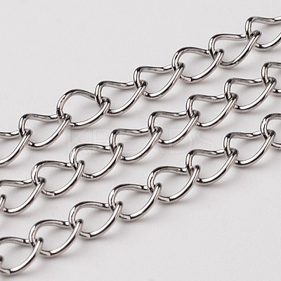 Tarnish Resistant 304 Stainless Steel Twisted Chains Y-CHS-A003K-0.6mm-1