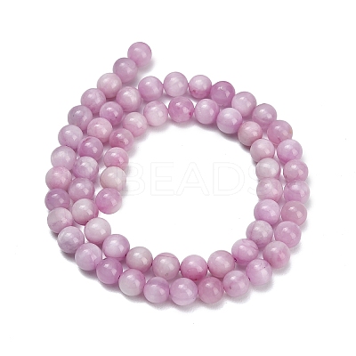 Natural Kunzite Beads Strands X-G-F835-A01-6mm-1