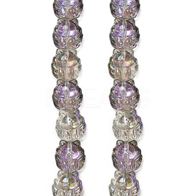 Electroplate Glass Bead Strands EGLA-H110-01HR-04-1