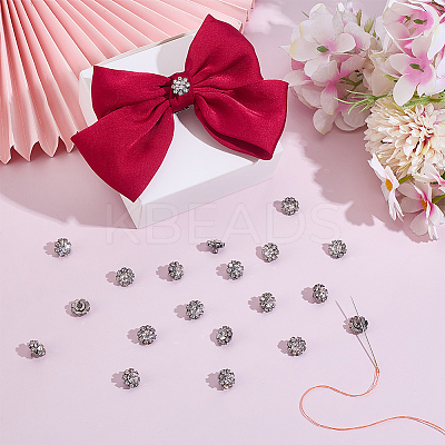 24Pcs 1-Hole Zinc Alloy Buttons FIND-PH0026-97-1