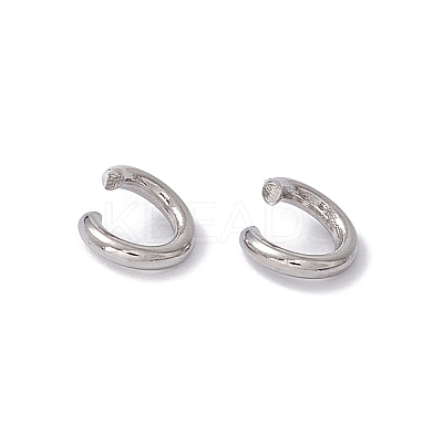 Tarnish Resistant 304 Stainless Steel Open Jump Rings X-STAS-R049-5x1mm-1