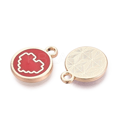 Alloy Enamel Pendants ENAM-Q002-01G-05-1