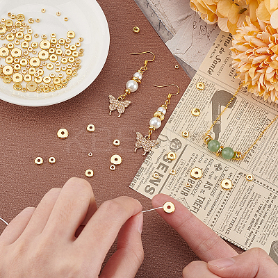 160Pcs 5 Styles Alloy Spacer Beads FIND-BC0005-16-1