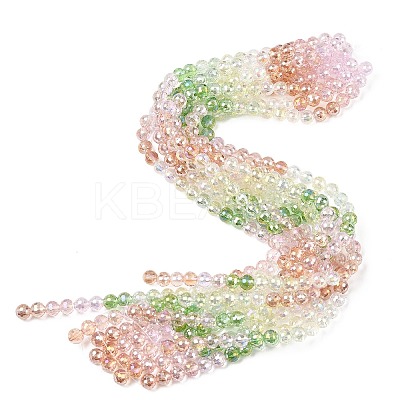 Electroplate Glass Beads Strands LS-EGLA-D300-06-8mm-17-1