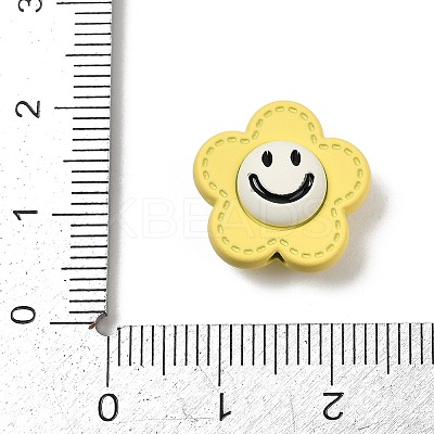 Spray Painted Alloy Beads PALLOY-S038-14B-1