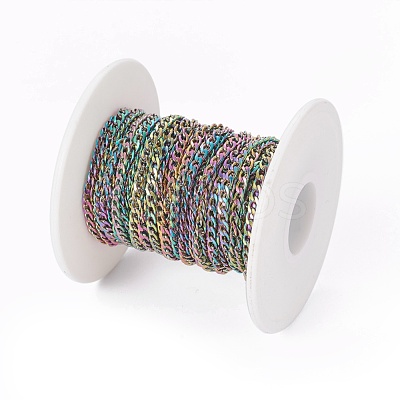 Ion Plating(IP) 304 Stainless Steel Curb Chains CHS-I003-Q01-1